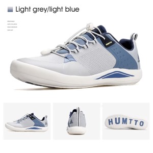 کفش پیاده روی هامتو طوسی آبی مدل HUMTTO 350340B-5
