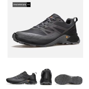 کفش پیاده روی هامتو خاکستری مشکی مدل HUMTTO 160648A-3