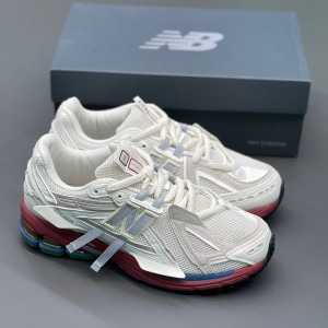کفش نیوبالانس 1906 سفید کرم قرمز New Balance 1906A Sea Salt Astro Dust