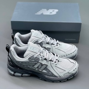 کفش نیوبالانس 1906 طوسی نقره‌ای مشکی New Balance 1906R Brighton Grey