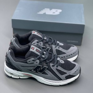 کفش نیوبالانس 1906R مشکی خاکستری سفید New Balance 1906R Black Team Red Castlerock