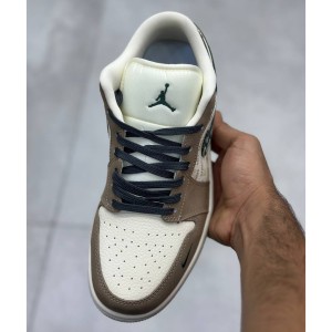 جردن وان لو استاسی موکا Air Jordan 1 Low x Stussy Mocha