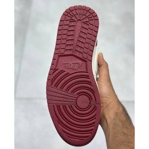 جردن وان لو زرشکی سفید لویی ویتون بالنسیاگا Jordan 1 Low LV x Balenciaga Maroon