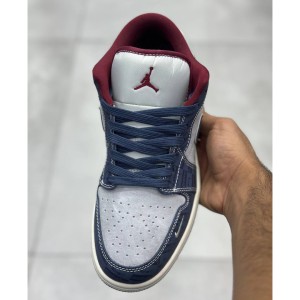 جردن ۱ لو سوپریم سرمه‌ای طوسی Jordan 1 Low Supreme Midnight Navy