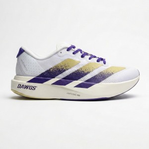 آدیداس آدیزیرو سفید بنفش طلایی adidas Adizero Evo SL Washington JQ4578