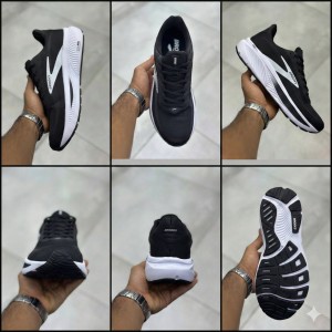 بروکس گوست 17 مشکی سفید Brooks Ghost 17 Black Grey White 110442-1D-090