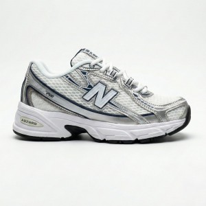 نیوبالانس 740 سفید نقره‌ای متالیک سرمه‌ای New Balance 740v2 White Shadow Grey Navy U740WN2