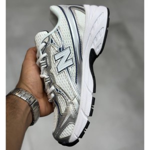 نیوبالانس 740 سفید نقره‌ای متالیک سرمه‌ای New Balance 740v2 White Shadow Grey Navy U740WN2