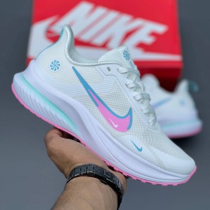نایک زوم ایکس سفید آبی صورتی روشن Nike Zoom X