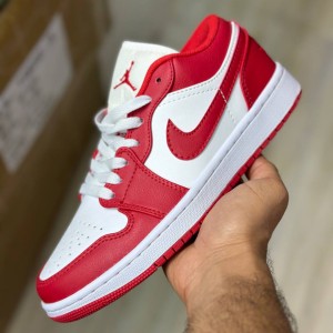 جردن وان لو سفید قرمز Jordan 1 Low Gym Red White 553560-611