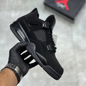 نایک جردن 4 رترو بلک کت Jordan 4 Retro Black Cat