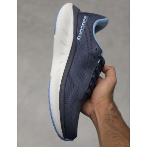 ساکنی راید 18 سرمه‌ای آبی روشن سفید Saucony Ride 18