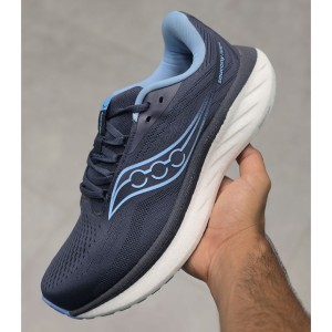 ساکنی راید 18 سرمه‌ای آبی روشن سفید Saucony Ride 18