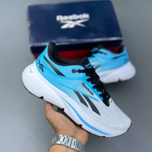 ریباک زیگنیشن سفید آبی مشکی Reebok Zignition White/Future Cyan