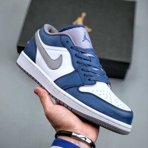 Jordan 1 Low True Blue 553560-412