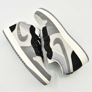 DZ4135-002 Nike Air Jordan 1 Low Craft Black Tech Grey