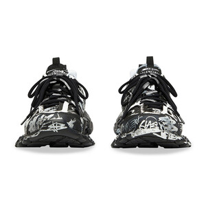 Balenciaga Track Graffiti Black White