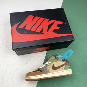 نایک جردن وان Air Jordan 1 Low Flax and Oil Green