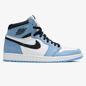 نایک جردن وان رترو Jordan 1 Retro White University Blue Black