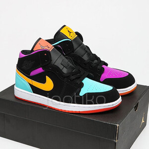 جردن وان مولتی کالر Jordan 1 Mid Multi-Color