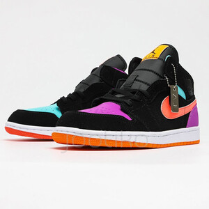 جردن وان مولتی کالر Jordan 1 Mid Multi-Color