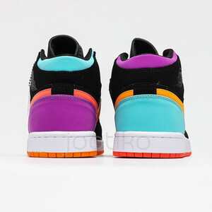 جردن وان مولتی کالر Jordan 1 Mid Multi-Color