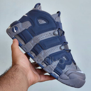 نایک ایر مور آپتمپو Nike Air More Uptempo Cool Grey Midnight Navy