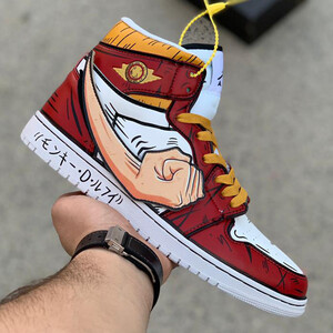 نایک ایر جردن وان مانکی لافی NIKE AIR JORDAN 1 MONKEY D LUFFY