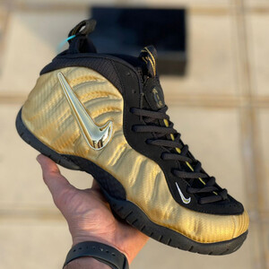 نایک ایر فومپوزیت پرو متالیک گُلد Air Nike Foamposite Pro Metallic Gold