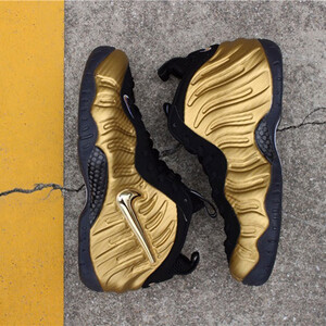 نایک ایر فومپوزیت پرو متالیک گُلد Air Nike Foamposite Pro Metallic Gold