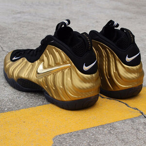 نایک ایر فومپوزیت پرو متالیک گُلد Air Nike Foamposite Pro Metallic Gold