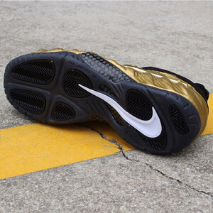 نایک ایر فومپوزیت پرو متالیک گُلد Air Nike Foamposite Pro Metallic Gold