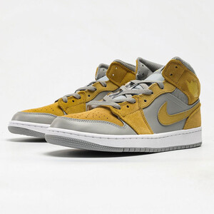 جردن وان میکسد تکسچرز یلو Jordan 1 Mid Mixed Textures Yellow