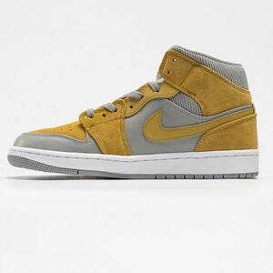 جردن وان میکسد تکسچرز یلو Jordan 1 Mid Mixed Textures Yellow