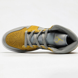 جردن وان میکسد تکسچرز یلو Jordan 1 Mid Mixed Textures Yellow