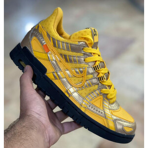 Nike Air Rubber Dunk Off-White University Gold-4