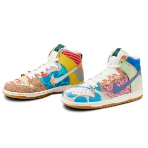 نایک اس بی دانک توماس کمبل Nike SB Dunk High Thomas Campbell What the Dunk
