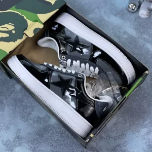 بتینگ ایپ بیپ استا A Bathing Ape Bape Sta Low Black