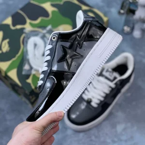 بتینگ ایپ بیپ استا A Bathing Ape Bape Sta Low Black