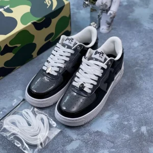 بتینگ ایپ بیپ استا A Bathing Ape Bape Sta Low Black