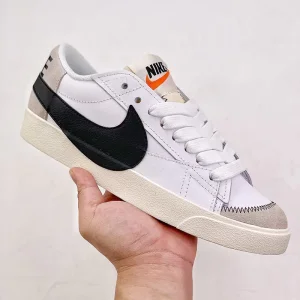 نایک بلیزر جامبو Nike Blazer Low 77 Jumbo White Black Sail سفید مشکی