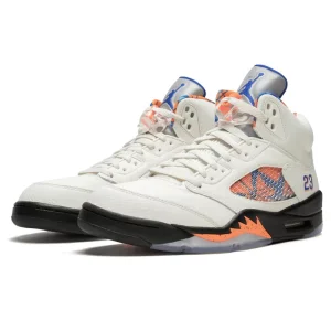 نایک ایر جردن 5 رترو آف وایت بلک Jordan 5 Retro Off-White Black