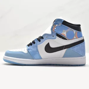 جردن وان رترو اسپایدرمن Jordan 1 Retro High OG Spider-Man Black مشکی سفید