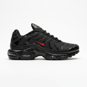 نایک تی ان ایرمکس مشکی لوگو قرمز Nike TN Air Max Plus