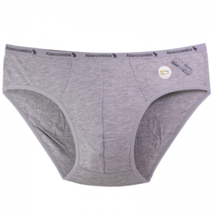 شورت مردانه کش باریک طوسی abercrombie