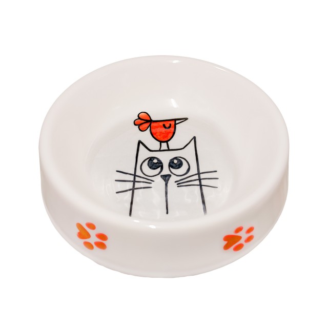 ظرف غذای سرامیکی مدل  فریزبی اکسترا طرح‌دار