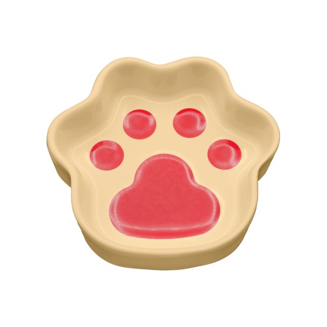 ظرف غذای سرامیکی مدل پنجه رنگی