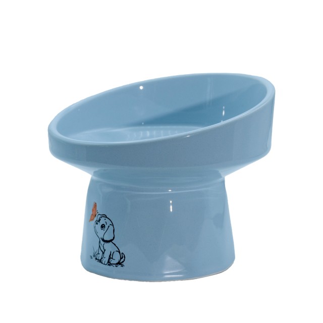 ظرف غذای سرامیکی مدل کاسه ماگ پیرامید نیمه رنگی