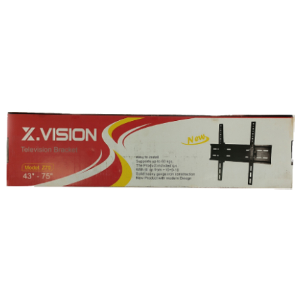 پایه دیواری ایکسویژن مدل Z70 مناسب برای تلوزیون 43 تا 75 اینچ