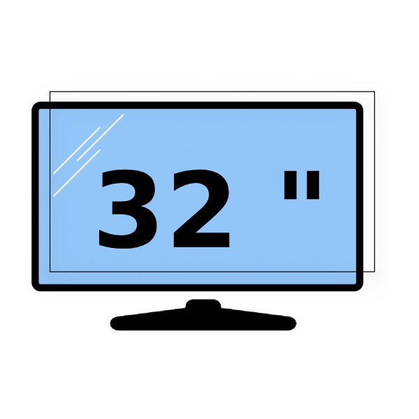 محافظ صفحه نمایش تلویزیون 1 میلیمتر مناسب 32 اینچ